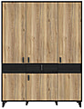 Kleiderschrank LYA 4-trg. 1 Schublade Optik: Mauvella / Cabezone Eiche