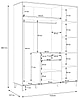 Jugendzimmer LYA mit 4-trg. Schrank Optik: Mauvella / Cabezone Eiche