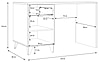 Jugendzimmer LYA mit 4-trg. Schrank Optik: Mauvella / Cabezone Eiche