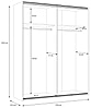 Jugendzimmer LYA mit Schwebetürenschrank in Eicheoptik mit Kontrast