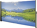 Seitenmarkise Sichtschutz Motiv "Bergsee" von GardenPleasure
