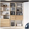 Regal Bücherregal S-ROOM 44 mit 2 Schubladen in Weiß und Catania Eiche