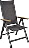 Gartensessel Klappsessel Hochlehner AREZZO Gestell Aluminium anthrazit