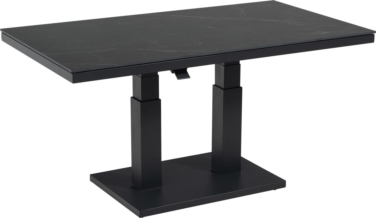 Höhenverstellbarer Gartentisch MONTE CARLO NEGRO 2.0 140 x 80 cm