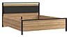 Doppelbett HIGH ROCK 160 x 200 Riviera Eiche Optik / Schwarz, Forte