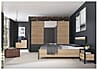 Doppelbett HIGH ROCK 160 x 200 Riviera Eiche Optik / Schwarz, Forte