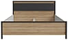 Doppelbett HIGH ROCK 160 x 200 Riviera Eiche Optik / Schwarz, Forte