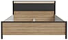 Doppelbett HIGH ROCK 160 x 200 Riviera Eiche Optik / Schwarz, Forte