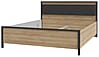 Doppelbett HIGH ROCK 160 x 200 Riviera Eiche Optik / Schwarz, Forte