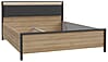 Doppelbett HIGH ROCK 160 x 200 Riviera Eiche Optik / Schwarz, Forte