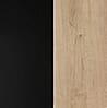 Doppelbett HIGH ROCK 160 x 200 Riviera Eiche Optik / Schwarz, Forte