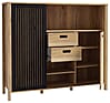 Highboard JYTANA 2 Türen in Mauvella Eiche Optik /Schwarz, von Forte