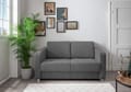 Schlafsofa Funktionssofa MIA Stoff Cord mit getrennten Liegeflächen in Blau