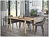 Esstisch Ausziehtisch JOAKIMIS 120-160 cm Mauvella-Eiche Nachbildung