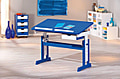 Kinderschreibtisch Set PACO mit Rollcontainer in blau weiß mit Schublade