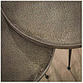Beistelltisch ZAND 2-Satz-Tisch Metall sandgestrahlt silber