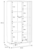 Highboard Vitrine RANFLURY Optik Mauvella Eiche von Forte Highboard Vitrine RANFLURY Optik Mauvella Eiche von Forte