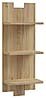 Wohnwand RANFLURY 01 Wohnzimmerschrank 3-tlg. Optik Mauvella Eiche