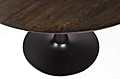 Tisch Esstisch RAKU BROWN BLACK furniert Ø 110 cm runde Tischplatte