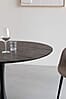 Tisch Esstisch RAKU BROWN BLACK furniert Ø 110 cm runde Tischplatte