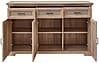 Sideboard VIENNA - Eiche und Wiener Geflecht Wendefüllung