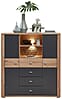 Highboard PABLO Artisan Eiche - Graphit