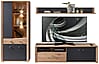 Wohnwand Wohnzimmerschrank PABLO Artisan Eiche und Graphit 3-teilig