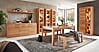 Vitrine NATURE ONE Front Kernbuche Massivholz - mit LED Beleuchtung