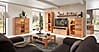 Highboard NATURE ONE Front Kernbuche massiv 3-türig - LED Beleuchtung