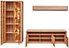 Wohnwand NATURE ONE FF81 - 3-teilig - Front Kernbuche Massivholz