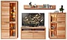 Wohnwand NATURE ONE FF82 - 4-teilig - Front Kernbuche Massivholz