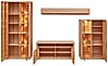 Wohnwand NATURE ONE FF82 - 4-teilig - Front Kernbuche Massivholz
