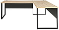 Winkel-Schreibtisch MEMPHIS Artisan Eiche - Metallgestell 229 x 170 cm
