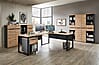 Winkel-Schreibtisch MEMPHIS Artisan Eiche - Metallgestell 229 x 170 cm