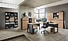 Winkel-Schreibtisch MEMPHIS Artisan Eiche - Metallgestell 229 x 170 cm