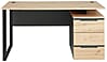 Schreibtisch MEMPHIS Artisan Eiche 150 x 73 cm mit Container