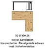 Höhenverstellbarer Eckschreibtisch MEMPHIS Artisan Eiche 185 x 177 cm