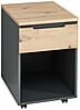 Rollcontainer MEMPHIS Front Artisan Eiche Korpus Graphit 1 Schublade