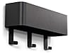 Garderobenhaken Hakenleiste DAX PLAY 3 Stahl Schwarz, Spinder Design