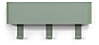 Garderobenhaken DAX PLAY 3 Dusty Green, Hakenleiste von Spinder Design