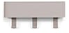 Garderobenhaken DAX PLAY 3 Silky Taupe, Hakenleiste von Spinder Design