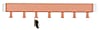 Hakenleiste DAX PLAY 7 Garderobe mit 7 Haken Clay Terra von Spinder