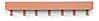 Hakenleiste DAX PLAY 7 Garderobe mit 7 Haken Clay Terra von Spinder