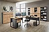 Komplettbüro MEMPHIS XI 9-teilig Front Artisan Eiche Korpus Graphit