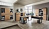 Komplettbüro MEMPHIS III 11-teilig Front Artisan Eiche Korpus Graphit
