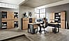 Komplettbüro MEMPHIS III 11-teilig Front Artisan Eiche Korpus Graphit