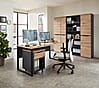 Komplettbüro MEMPHIS VII 5-teilig Front Artisan Eiche Korpus Graphit