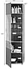 Wohnwand MASON W02 4-teilig - Nox Eiche und Basalt grau