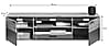 Wohnwand MASON W02 4-teilig - Nox Eiche und Basalt grau