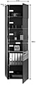 Wohnwand MASON W03 3-teilig - Nox Eiche und Basalt grau